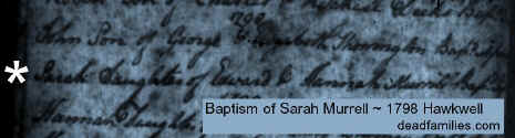Murrell-Sarah-Baptism-1798-Hawkwell-Small.jpg (9219 bytes)